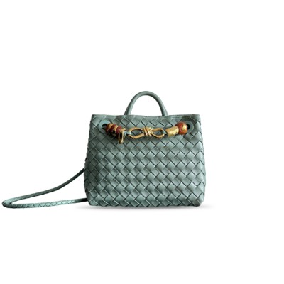 BOTTEGA VENETA SMALL ANDIAMO ALOE GREEN BAG 743568 (25*22*10.5cm) BOTTEGA VENETA SMALL ANDIAMO ALOE GREEN BAG 743568 (25*22*10.5cm)